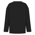 thumbnail image 5 of Kids' Sweatshirt Crewneck Long Sleeve Casual Pullover Basic Comfortable Classic Fit Solid Color Fall Top, 5 of 5