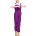 thumbnail image 4 of YM YOUMU Kids Latin Dance Pant Girls Warm Rompers Dancewear for Ballroom Tango Practice, 4 of 5