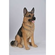 Hi-Line Gifts 21" Large Sitting German Shepherd Outdoor Garden Statue