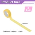 thumbnail image 2 of Uxcell 2 Rolls Colored Masking Tape, 11 Yards x 0.6" Colored Washi Tape Painters Tape, Decorative Masking Tape for Arts & Crafts Labeling DIY Scrapbooking Gift Wrapping, Beige, 2 of 6