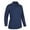 Navy, variant on Monterey Club Women's Long Sleeve Light Weight Pique Solid Golf Polo Shirt #2071
