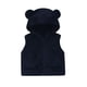 thumbnail image 1 of Chaqueta de invierno para niños, de color sólido, sin mangas, con capucha y cremallera, forro polar, cálida, de poliéster., 1 of 4
