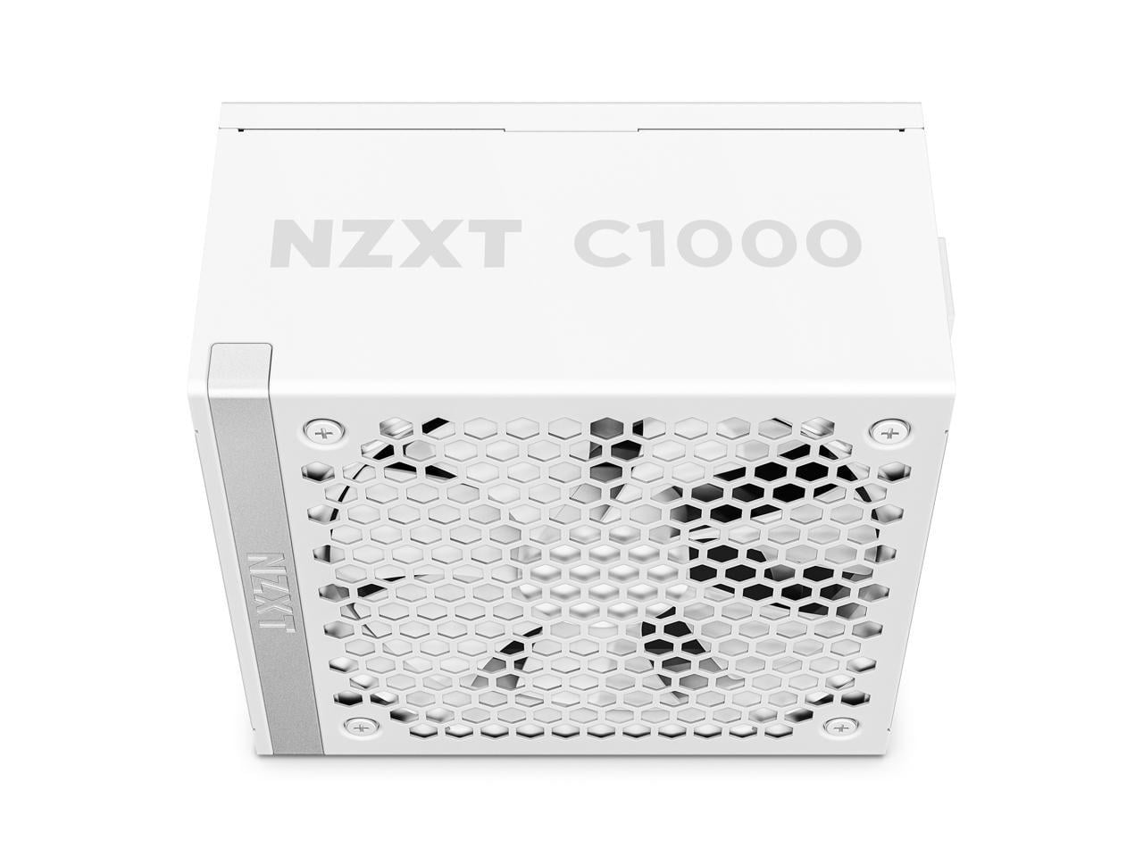 NZXT ATX 3.1 1000 Watt 80 Plus Gold Fully Modular Low-Noise Power Supply -White - PA-0G2BW-US