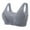 Gray, variant on PATLOLLAV Summer Womens Plus Size Bra,Lace Front Button Shaping Cup Shoulder Strap Underwire Bras