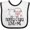 White and Black, variant on Inktastic Nonna and Papa Grandchild Lamb Boys or Girls Baby Bib