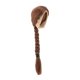 thumbnail image 2 of Peluca de cabello femenino 1/6, duradera, hermosa, suave, de moda, moderna, para muñeca de 12'' Trenza de canto marrón, 2 of 9
