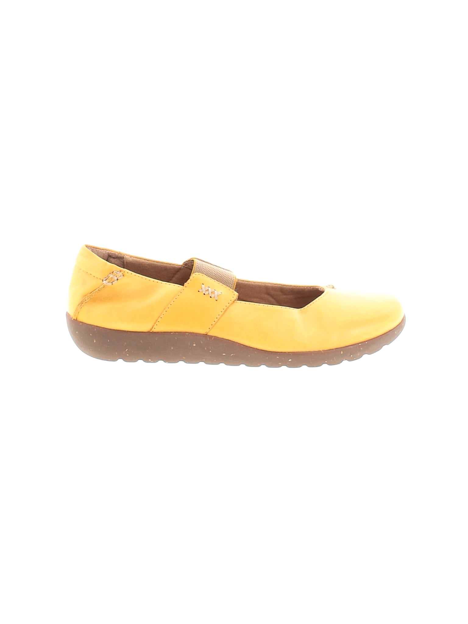 clarks flats orange