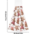 thumbnail image 3 of SKYSONIC Gingerbread Christmas Pattern Stars Men Bells Candies Hanging Hand Towels with Hanging Loop, Hand Towels Soft Thick Dish Cloth Hand Towels for Kitchen Bathroom, with Hanging Loop, 12"x17", 3 of 6