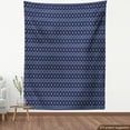 thumbnail image 4 of Ambesonne Modern Boho Fabric by the Yard Upholstery, Oriental Pattern Design, 1 Yard, Navy Blue Dark Grey Black, 4 of 5