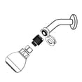 thumbnail image 2 of Water Flow Shower Head Screw Pressure Adjustment Regulator Bathroom Accessory, 2 of 9