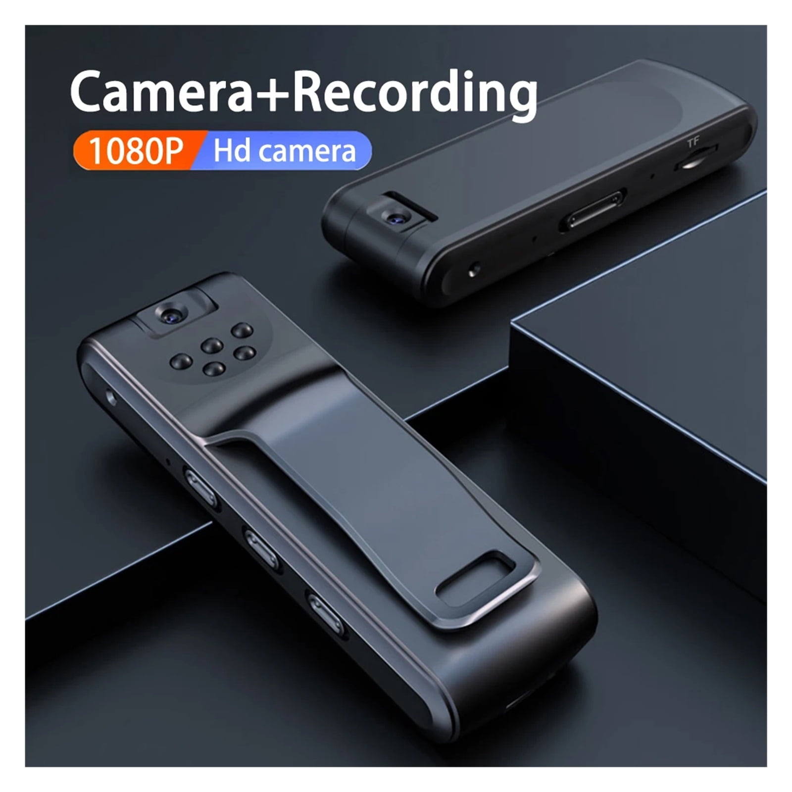 HD 1080P Mini Camera Infrared Night Vision Small Body Camera 180° Rotating Lens Outdoor Sports DV DVR Camcorder Video Recorder ,Ultra-HD Quality