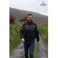 thumbnail image 3 of Irish Celtic Wool Sweater Men's Fisherman Troyer Pullover Made in Ireland by Aran Woollen Mills, 3 of 8