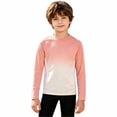 thumbnail image 3 of Tisuna Kids Boy'S Long Sleeve Rash Guard Classic Crewneck Gradient Print Tops Boys Daily Wear Sun Clothes Size 5-6 Years, 3 of 4