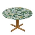 thumbnail image 3 of HAOXIT Round Tablecloth Sage Green Leaf Table Cloths Waterproof Table Cover for Dining Holiday Banquet 54-58, 3 of 8