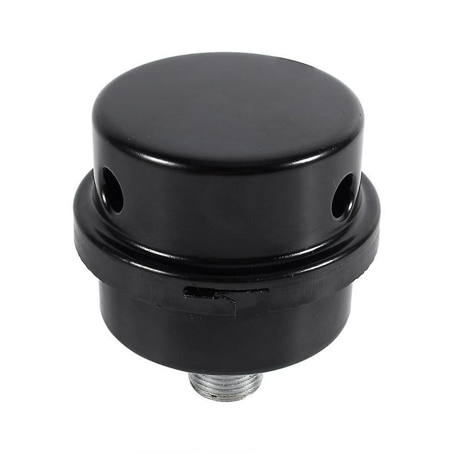 Black Cast Iron Air Compressor Intake Filter Muffler 3/8" 16mm Thread