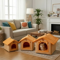 Viflosae Small Dog Bed Dog Cave Bed Dog House Indoor Foldable Soft Kennel Bed Warm Cats House Puppy Cave with Cushion for Small Medium Large Dogs Cats Gift for Anniversary, Birthday, Christmas