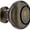 Antique Brass, variant on Deltana KR119U3 Knob Round w/ Groove in Polished Brass