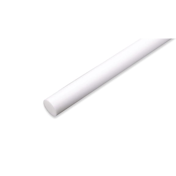 PTFE Teflon Rod, 1-1/8" Diameter x 36"