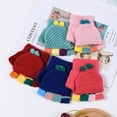 thumbnail image 2 of Guantes de punto con vuelta para niños de otoño e invierno, de medio dedo, de doble propósito, para niños y niñas, bonitos y cálidos dedos expuestos, para niños y estudiantes, 2 of 6
