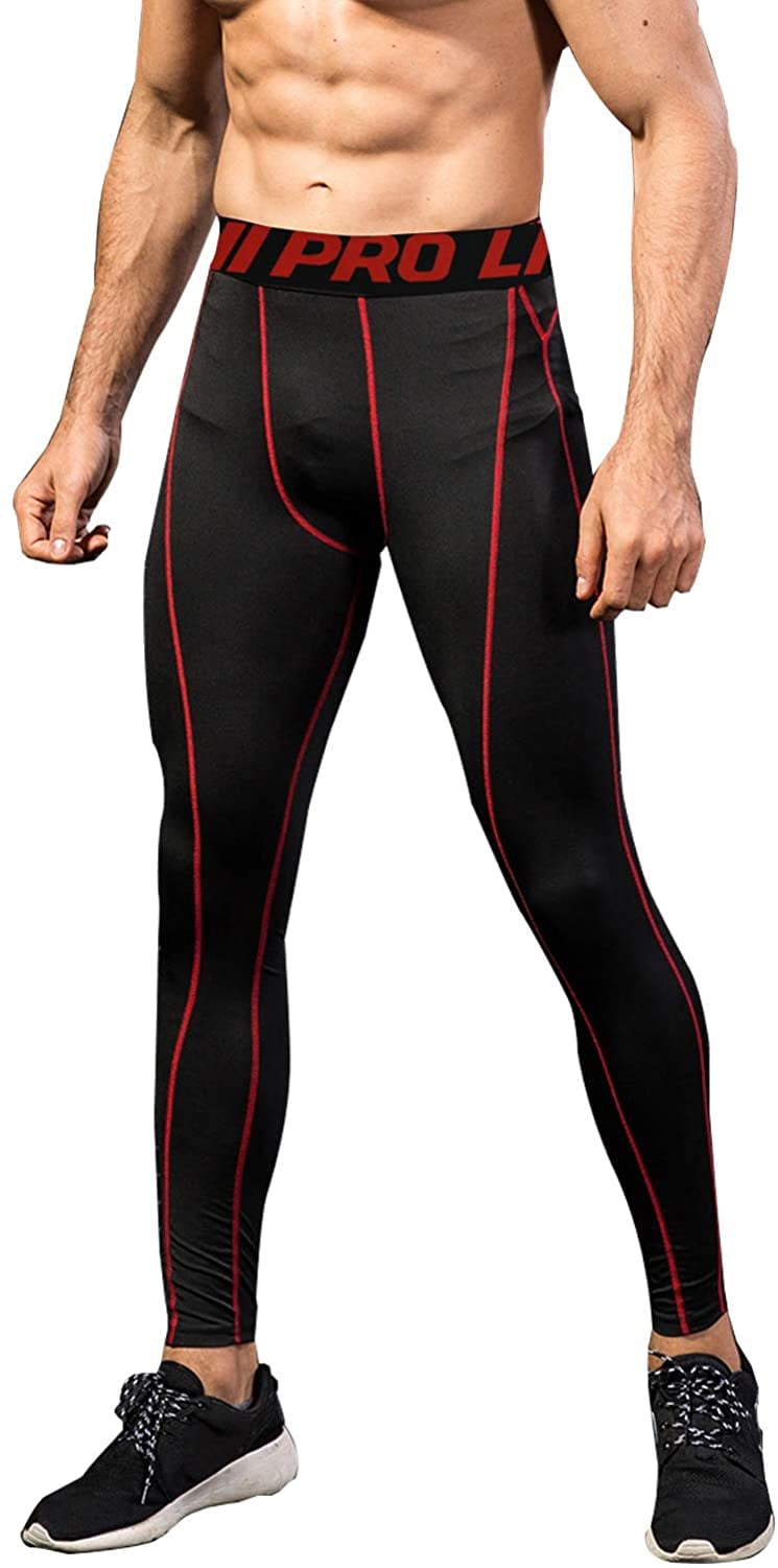 Men's Compression Pants Sports Workout 