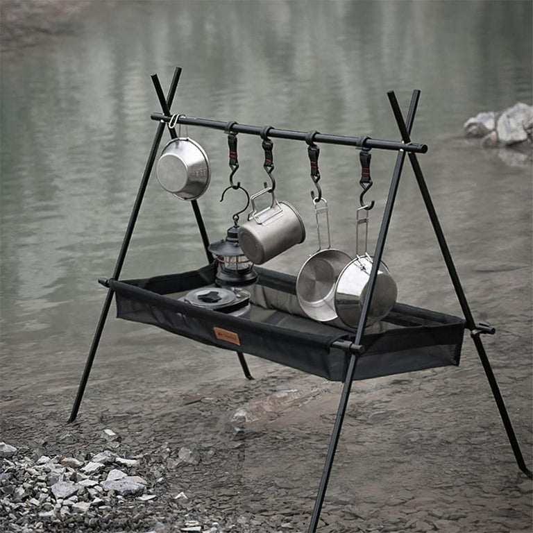 Camping Cookware Hanging Rack - Portable Storage Hanger Outdoor Kitchen Organizers with Hooks for Hiking Picnic Small, Men's, Size: 2XL