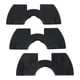 thumbnail image 1 of 3 piezas de almohadillas de amortiguación de goma para scooter, accesorio amortiguador de vibraciones modificado. negro, 1 of 6