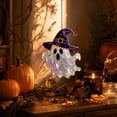 thumbnail image 5 of Halloween Witch Hat Ghost Hanging Ornament, Halloween Moonlight Witch Hat Ghost Window Hanging Sun Catcher, Halloween Decoration Indoor Outdoor for Home & Party, Gift, 5 of 8
