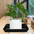 thumbnail image 5 of Large Black Plant Saucers and Flower Pot Bases Set for Indoor and Outdoor Garden Plants, and Leak-Proof, 5 of 6