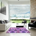 thumbnail image 6 of Ahgly Company Indoor Rectangle Patterned Dark Orchid Purple Area Rugs, 7' x 10', 6 of 6