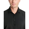 thumbnail image 5 of Chaps Men's Long Sleeve Stretch Dress Shirt, Black, Sizes 14x32-17x34, 5 of 7