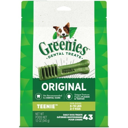 UPC: 0642863041310 | Greenies Original Teenie Natural Dog Dental Treats  12 oz Pack (43 Treats)