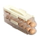thumbnail image 2 of Estante Rodante para Huevos en Puerta de Refrigerador | Organizador Retráctil de Plástico para Huevos | Cesta Apilable que Cabe en la Puerta Lateral del Refrigerador | Longitud Ajustable | Gran, 2 of 3