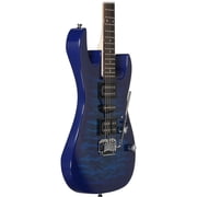 Ibanez GIO GRX70QA Electric Guitar, Blue, 9.80 lb