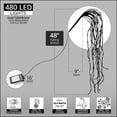 thumbnail image 3 of Wintergreen Lighting Falling Lighted Willow Branches, White Branches, 48in, Cool White LEDs, Steady Lights, Shapeable, Plug-In, 3 of 7