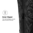 thumbnail image 6 of DREAM PAIRS Women's Knee High Cowboy Boots Embroidered Western Boots with Narrow Square Toe Comfortable Chunky Heel Tall Boots with Inner Zipper, 6 of 9