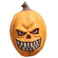 thumbnail image 1 of Máscara de cabeza de calabaza para Halloween, accesorios de disfraz, tocado de látex para fiesta, cubierta para todo el rostro para carnaval, 1 of 9