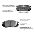 thumbnail image 3 of Front + Rear Ceramic Brake Pads For 2017 2016 2015 2014-2010 Chevy Equinox Terrain, 3 of 6