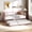 Bed-Only Version (Pink), variant on Twin Metal Daybed with Pull-Out Trundle, LED Lights and USB Charging, Heavy-Duty Sofa Bed Frame for Small Spaces and Guest Room, Multi-Color