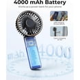 thumbnail image 4 of Portable Handheld Fan, 4000mAh, 180 Adjustable, 6 Speed Wind, Display Electricity in Real Time, USB Rechargeable Foldable Personal Fan, 4 of 5