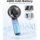 thumbnail image 4 of Portable Handheld Fan, 4000mAh, 180 Adjustable, 6 Speed Wind, Display Electricity in Real Time, USB Rechargeable Foldable Personal Fan, 4 of 5