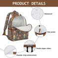 thumbnail image 4 of Colorful Princess Castle Pattern Backpack for School,Cute School Bag,Schoolbag with Adjustable Shoulder Straps & Padded Back,15.25"x11.5"x5.25", 4 of 5