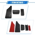 thumbnail image 5 of 3 Pcs Car Gas Accelerator Brake Foot Rest Pedal Cover Pad for Honda HR-V 2021-2023 Antislip Black, 5 of 6