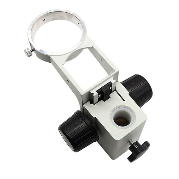 jinwen Microscope Focus Bracket Industry 25mm Column Hole Diameter Part Mount Stand White