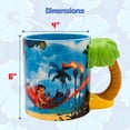 thumbnail image 4 of Silver Buffalo Lilo and Stitch Ceramic Sculpted Handle Coffee Mug, 20 Ounces, 4 of 7