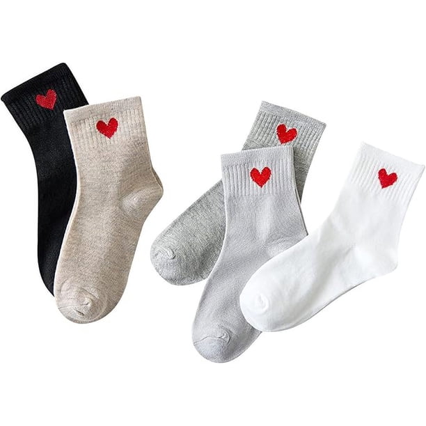 5 pares de calcetines térmicos para mujer, calcetines cálidos, elegantes calcetines de lana, calcetines deportivos, multipack de calcetines de invierno, calcetines suaves, calcetines de casa, cal