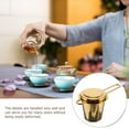 thumbnail image 5 of UPOUART 1Pcs Tea Infuser In Golden Stainless Steel With Lid Included For Loose Leaf Tea, 5 of 8