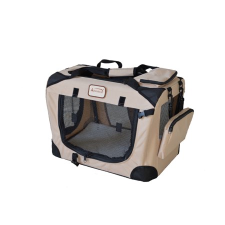 UPC: 0815481012028 | Armarkat Pet Carrier Beige  PC201B  Multiple Pockets