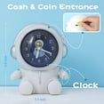 thumbnail image 2 of KIMHY Piggy Bank for Kids,  Astronaut Coin Bank with Clock,  Money Bank Battery Operated for Desk Table Shelf Bedroom Decor, Birthday Christmas, 2 of 9