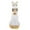 White, variant on kusrkot 4" Egyptian Mythology Cat Statue / Bast Bastet Goddess of Music, Joy & Dance - Black