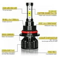 thumbnail image 3 of 4Pcs 9007+H11 LED Bulbs Combo 9004 High Low Beam H9 Fog Light Kit High Performance, 3 of 13